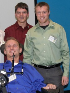 John Morris and his two business partners Josh Gladfelter and Garret Ehrick, who are both engineering students.
