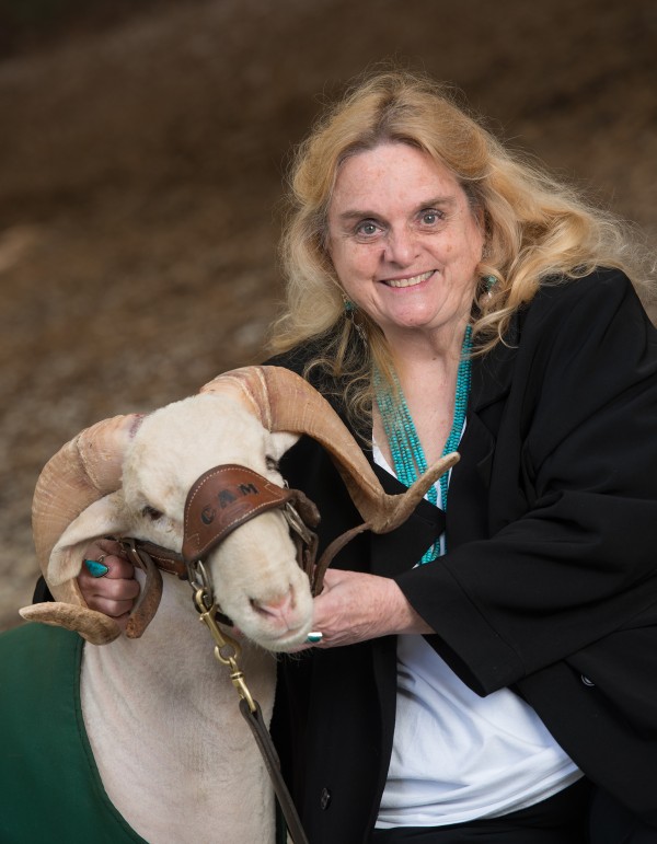 Ann Gill with Cam the Ram, April 18, 2016