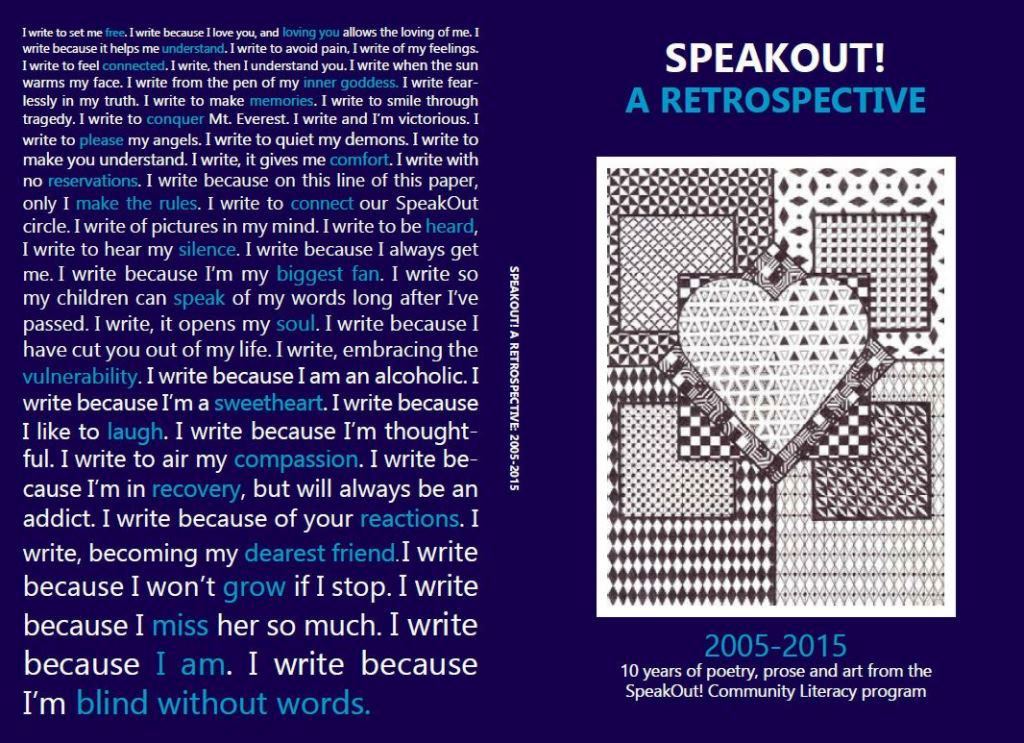 Cover of 10th Anniversary Speak Out! Journal
