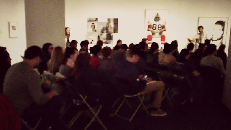 Audience at David Baker reading, October 2015