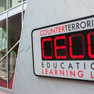 Counterterrorism Education Learning Lab exhibit in Denver