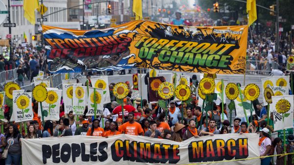 Climate activism march