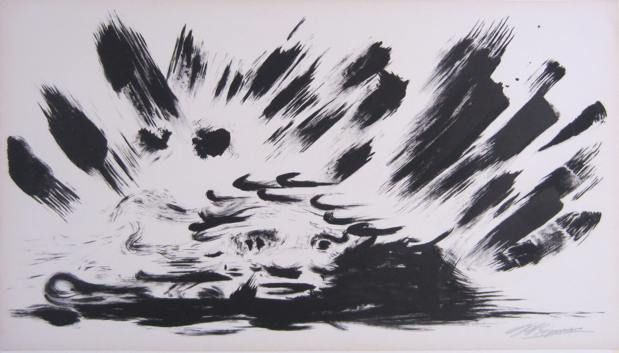 'Canto General, Plate 9' by David Alfaro Siqueiros, lithograph on paper, museum purchase with finds from the Dale Pruce and Lesllie Walker Latin American Art Acquisition Fund, 2019.7