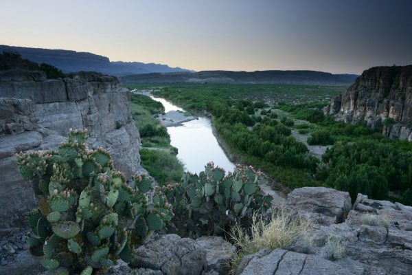 The Rio Grande River on the US/Mexico Border in Big Bend National Park, Texas