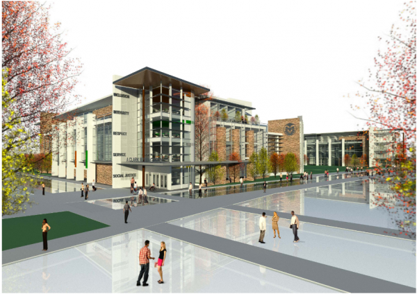 Rendering of the proposed Clark building renovation