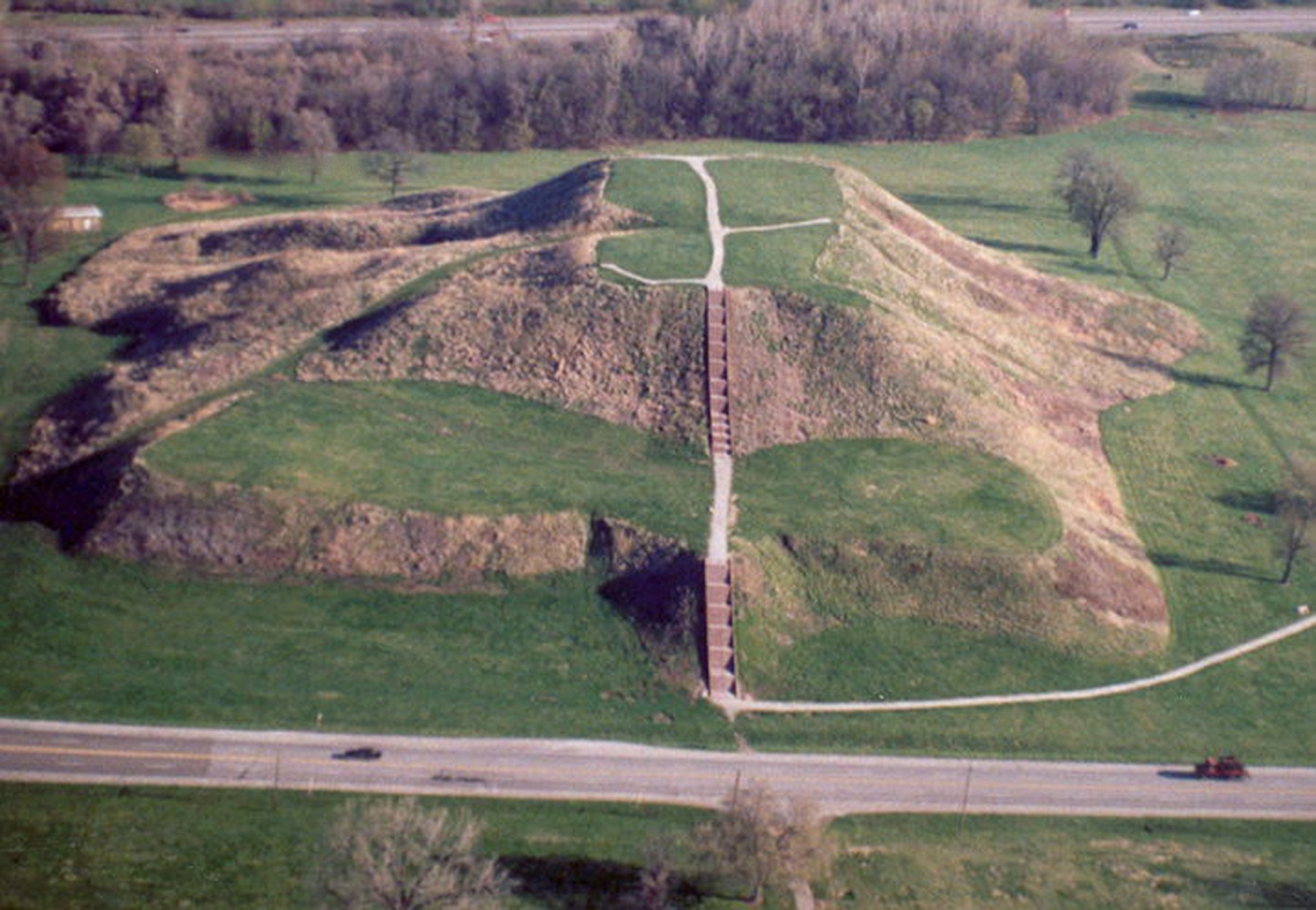 Mound still intact at Cahokia Mounds State Historic Site