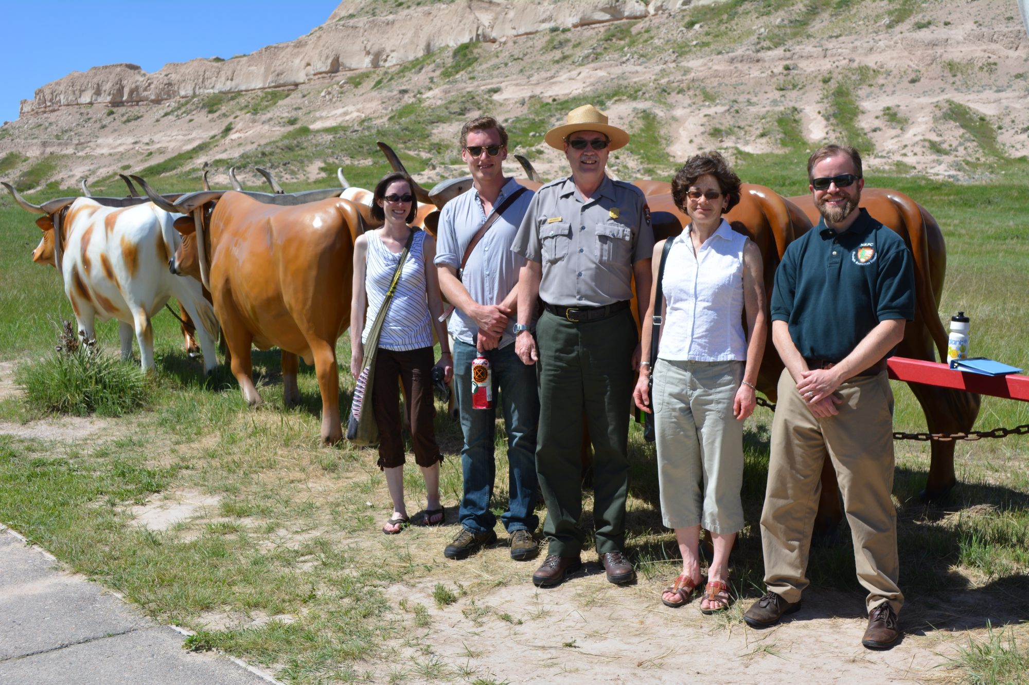 Members of the PEHC working on the Art of Ranching project