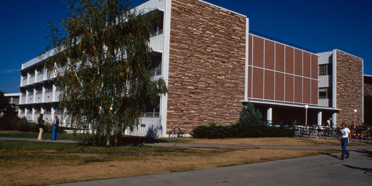 Exterior of Eddy Hall in 1960s